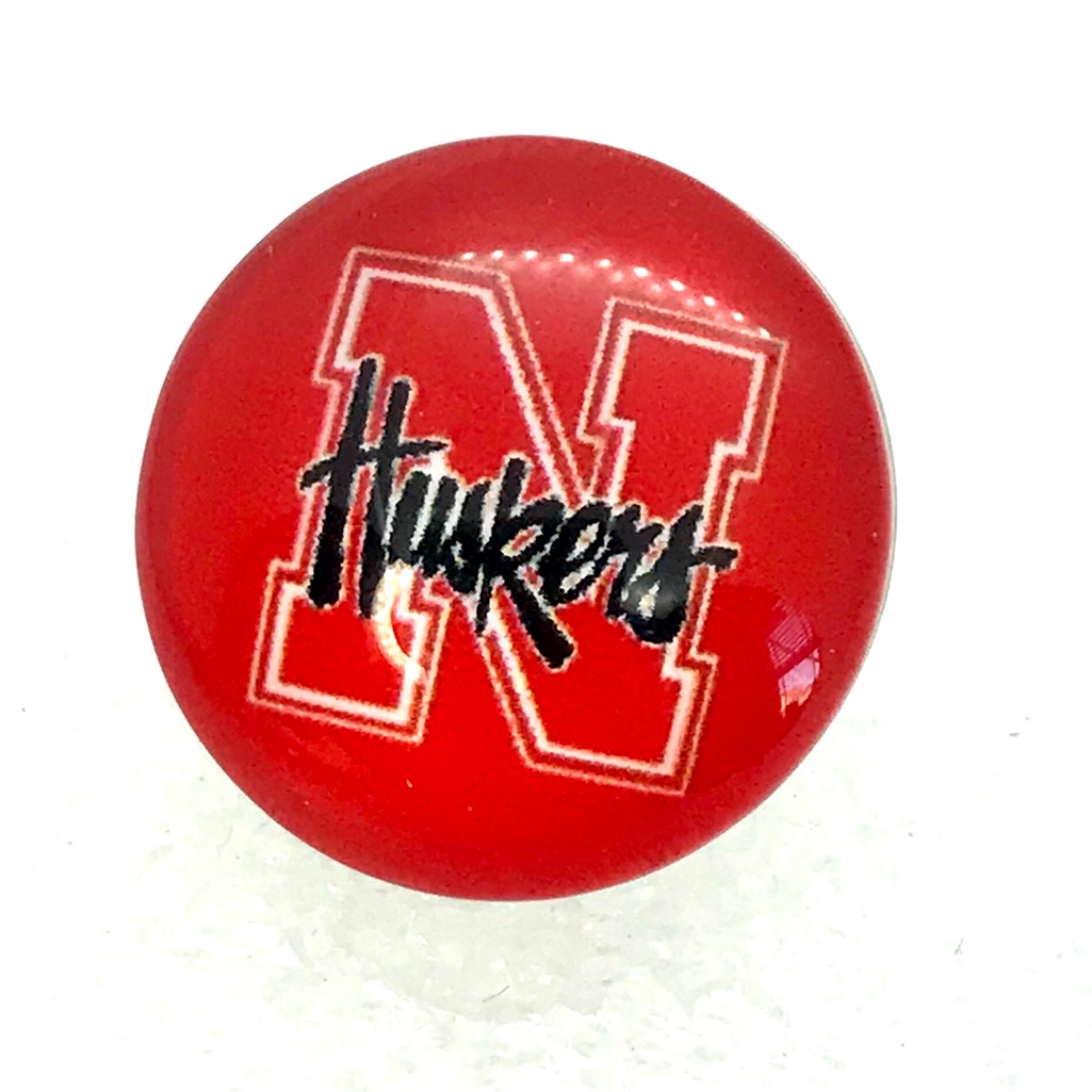 Snap Button 20mm Gingersnaps Nebraska Cornhuskers Asn20